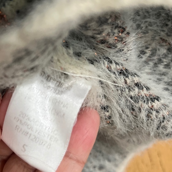 entro Women’s Ivory Multicolor Plaid Pullover Fall/Winter Casual Sweater Sz-S - Picture 7 of 9